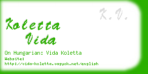 koletta vida business card